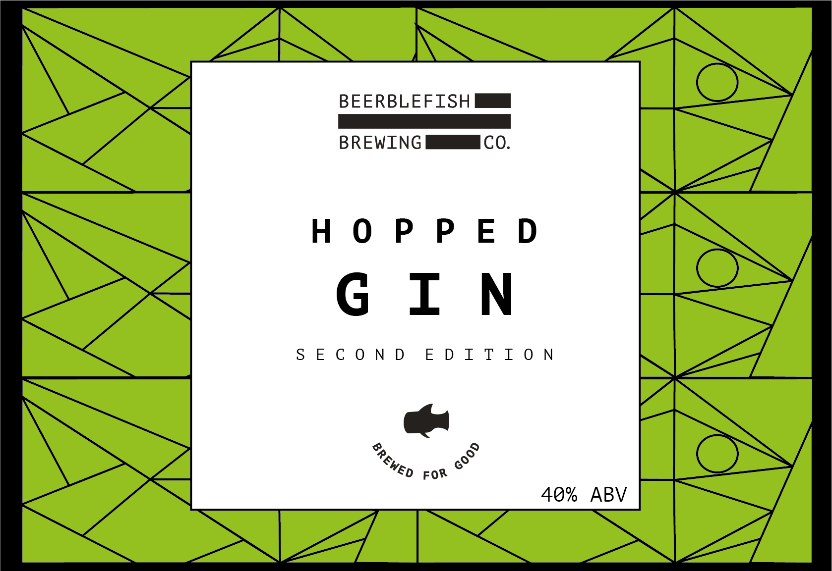 Beerblefish Second Edition Hopped Gin Label Art