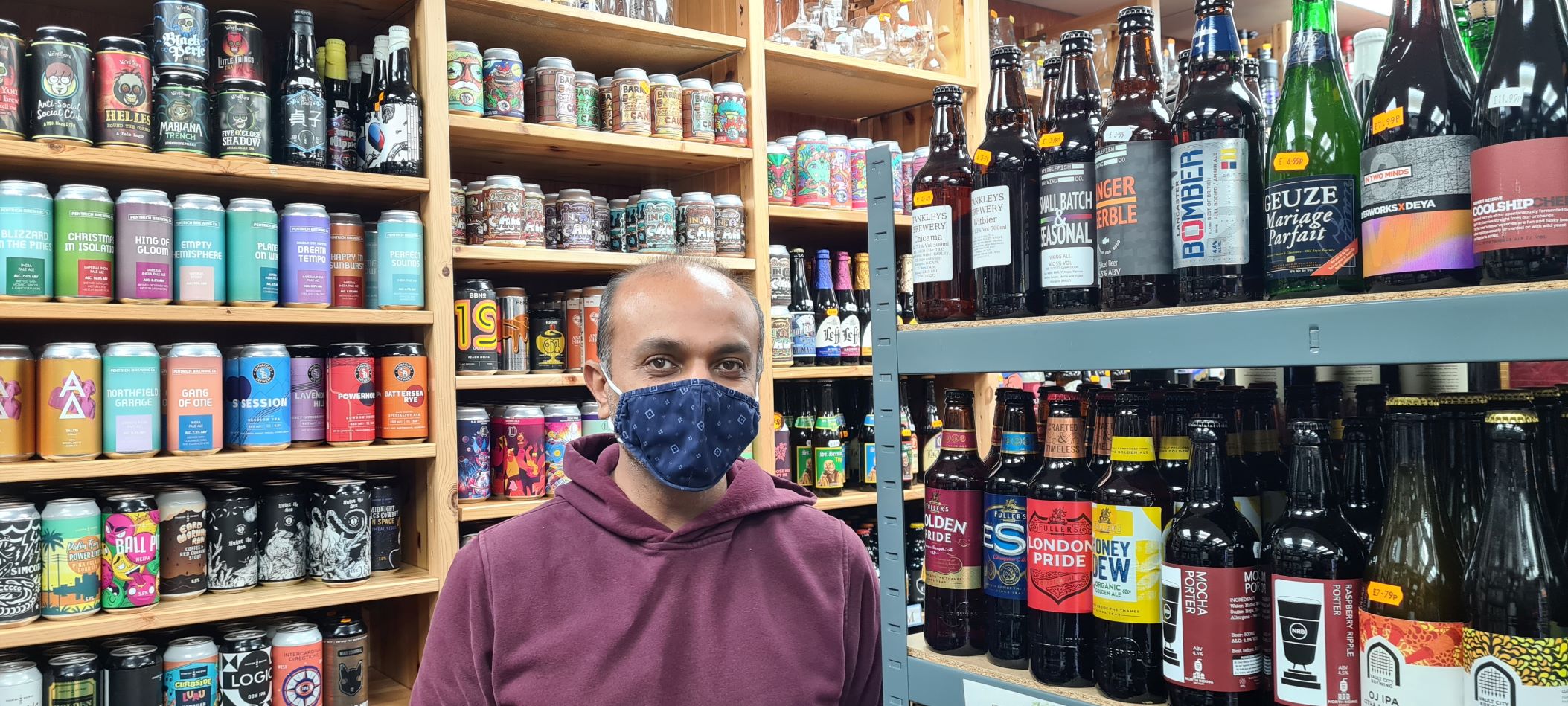 Mits Patel of Eltham Wines and Beers