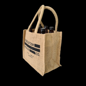 Beerblefish Jute Bottle Bag